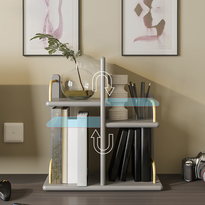 Wooden Open Back Bookshelf Standard Contemporary Bookcase with Shelves