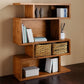 Wooden Closed Back Bookcase Standard Scandinavian Bookshelf with Shelves Clearhalo 'Bookcases' 'furn' 'furn_bookcases' 'Furniture' 'Office Furniture' 6592239