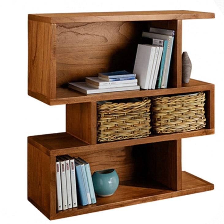 Wooden Closed Back Bookcase Standard Scandinavian Bookshelf with Shelves 35"L x 14"W x 37"H Clearhalo 'Bookcases' 'furn' 'furn_bookcases' 'Furniture' 'Office Furniture' 6592245