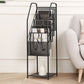 Industrial Metal Standard Bookcase Closed Back Bookshelf with Shelves