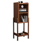 Wooden Standard Bookshelf Closed Back Contemporary Bookcase with Shelves