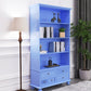 Scandinavian Engineered Wood Bookshelf Standard Closed Back Bookcase Blue Clearhalo 'Bookcases' 'furn' 'furn_bookcases' 'Furniture' 'Office Furniture' 6592289