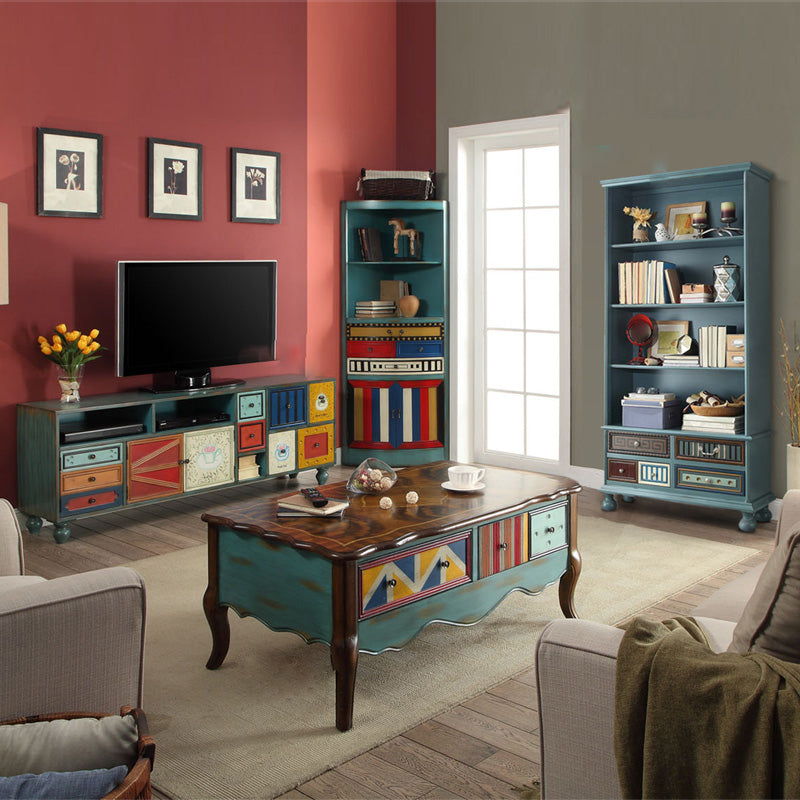 Scandinavian Engineered Wood Bookshelf Standard Closed Back Bookcase Clearhalo 'Bookcases' 'furn' 'furn_bookcases' 'Furniture' 'Office Furniture' 6592293
