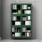 Scandinavian Standard Bookcase Engineered Wood Green Bookshelf with Cabinets 47"L x 16"W x 80"H Clearhalo 'Bookcases' 'furn' 'furn_bookcases' 'Furniture' 'Office Furniture' 6592304