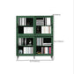 Scandinavian Standard Bookcase Engineered Wood Green Bookshelf with Cabinets Clearhalo 'Bookcases' 'furn' 'furn_bookcases' 'Furniture' 'Office Furniture' 6592314