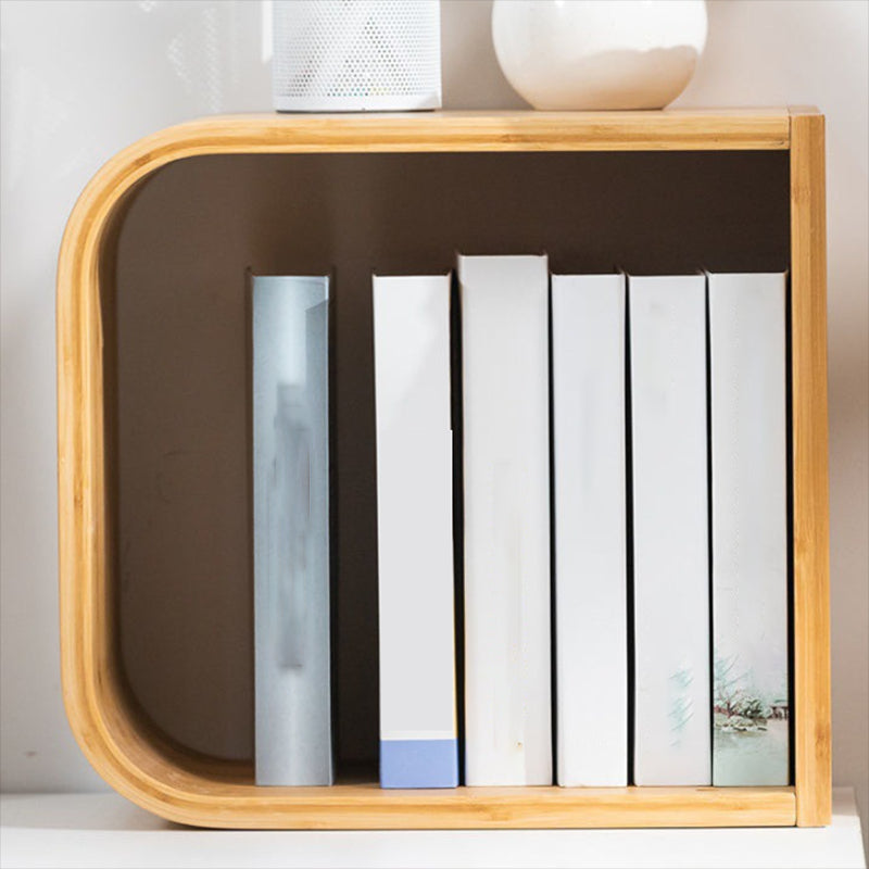 Modern Bamboo Bookcase Natural Open Back Standard Bookshelf with Shelves Clearhalo 'Bookcases' 'furn' 'furn_bookcases' 'Furniture' 'Office Furniture' 6592330