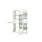 Modern Bookshelf Metal Open Shelf Bookcase with Shelves for Living Room