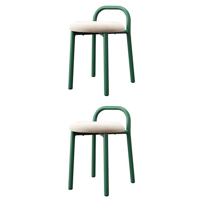 Modern Stain Resistant Standard Specialty Standard for Living Room Gloss White 2 Piece Set Clearhalo 'furn' 'furn_ottomans_poufs' 'Furniture' 'Living Room Furniture' 'Ottomans & Poufs' 'ottomans_poufs' 6592478