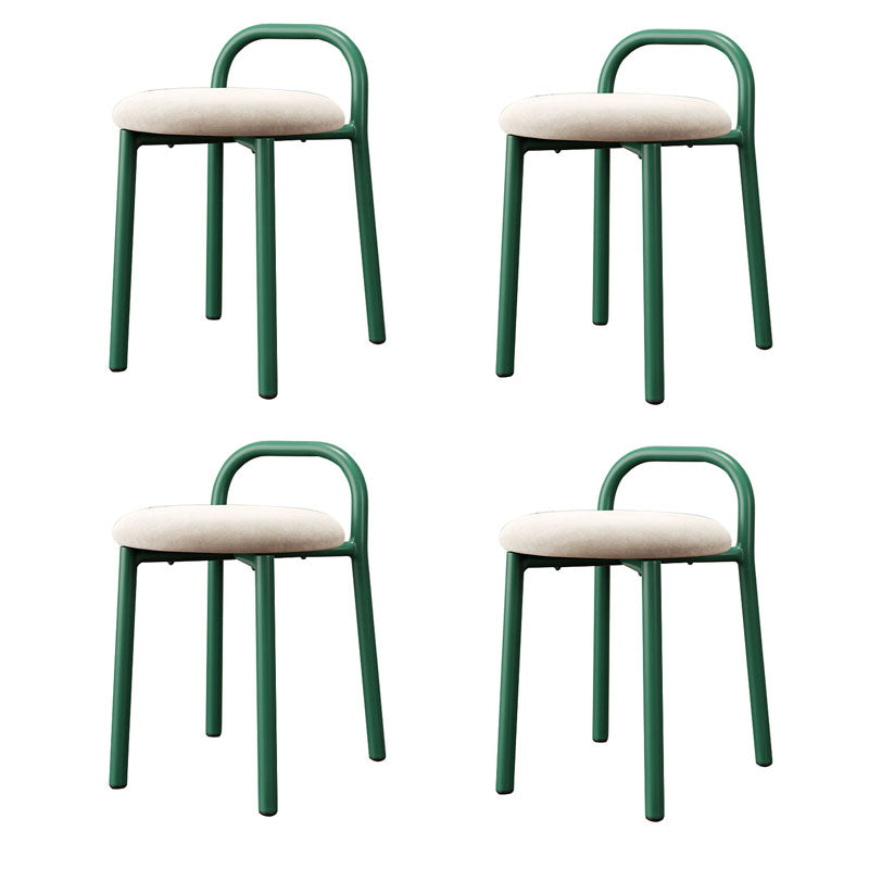 Modern Stain Resistant Standard Specialty Standard for Living Room Gloss White 4 Piece Set Clearhalo 'furn' 'furn_ottomans_poufs' 'Furniture' 'Living Room Furniture' 'Ottomans & Poufs' 'ottomans_poufs' 6592480