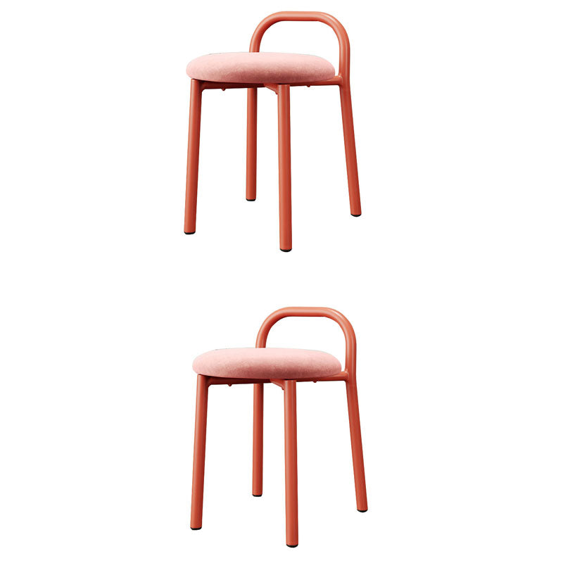 Modern Stain Resistant Standard Specialty Standard for Living Room Pink 2 Piece Set Clearhalo 'furn' 'furn_ottomans_poufs' 'Furniture' 'Living Room Furniture' 'Ottomans & Poufs' 'ottomans_poufs' 6592486