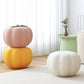 Modern Pouf Ottoman Velvet Upholstered Solid Color Pumpkin Shape Ottoman Clearhalo 'furn' 'furn_ottomans_poufs' 'Furniture' 'Living Room Furniture' 'Ottomans & Poufs' 'ottomans_poufs' 6592517
