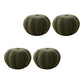 Modern Pouf Ottoman Velvet Upholstered Solid Color Pumpkin Shape Ottoman Green 4 Piece Set Clearhalo 'furn' 'furn_ottomans_poufs' 'Furniture' 'Living Room Furniture' 'Ottomans & Poufs' 'ottomans_poufs' 6592518