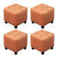 Tufted Ottoman Whole Colored Fabric Water Resistant Square Modern Ottoman