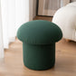 Plain Pouf Mushroom Shaped Sherpa Fade Resistant Upholstered Pouf Ottoman Blackish Green 1 Piece Clearhalo 'furn' 'furn_ottomans_poufs' 'Furniture' 'Living Room Furniture' 'Ottomans & Poufs' 'ottomans_poufs' 6592596