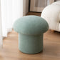 Plain Pouf Mushroom Shaped Sherpa Fade Resistant Upholstered Pouf Ottoman Green 1 Piece Clearhalo 'furn' 'furn_ottomans_poufs' 'Furniture' 'Living Room Furniture' 'Ottomans & Poufs' 'ottomans_poufs' 6592602
