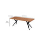 Industrial Rectangle Dining Table Wooden Table with Metal Legs for Home Use Clearhalo 'Dining Tables & Seating' 'Dining Tables' 'dining_table' 'furn' 'furn_dining_table' 'Furniture' 'Kitchen & Dining Furniture' 6592680