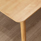 Mesa de comedor rectangular Glam, mesa de madera con patas de madera para el hogar
