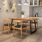 Industrial Rectangle Dining Table Wooden Table with Metal Legs for Kitchen 70.9"L x 31.5"W x 29.5"H Without Chairs Clearhalo 'Dining Tables & Seating' 'Dining Tables' 'dining_table' 'furn' 'furn_dining_table' 'Furniture' 'Kitchen & Dining Furniture' 6592758