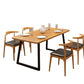 Industrial Rectangle Dining Table Wooden Table with Metal Legs for Kitchen Clearhalo 'Dining Tables & Seating' 'Dining Tables' 'dining_table' 'furn' 'furn_dining_table' 'Furniture' 'Kitchen & Dining Furniture' 6592759