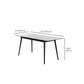 Rectangle Extendable Dining Table Modern Stone Top Dining Table Clearhalo 'Dining Tables & Seating' 'Dining Tables' 'dining_table' 'furn' 'furn_dining_table' 'Furniture' 'Kitchen & Dining Furniture' 6592794