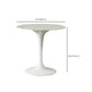 White Stone Table with Plastic Tulip Contemporary Round Dining Table