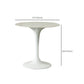 White Stone Table with Plastic Tulip Contemporary Round Dining Table