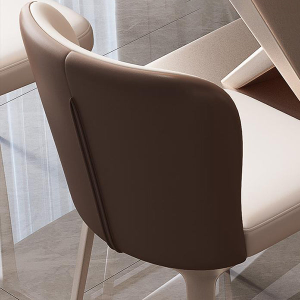 Glam Style Rectangle Table Set 1/2/5/7 Pieces Dining Set with Metal Legs for Home Use Clearhalo 'Dining Room Sets' 'Dining Tables & Seating' 'dining_room_set' 'furn' 'furn_dining_room_set' 'Furniture' 'Kitchen & Dining Furniture' 6593006