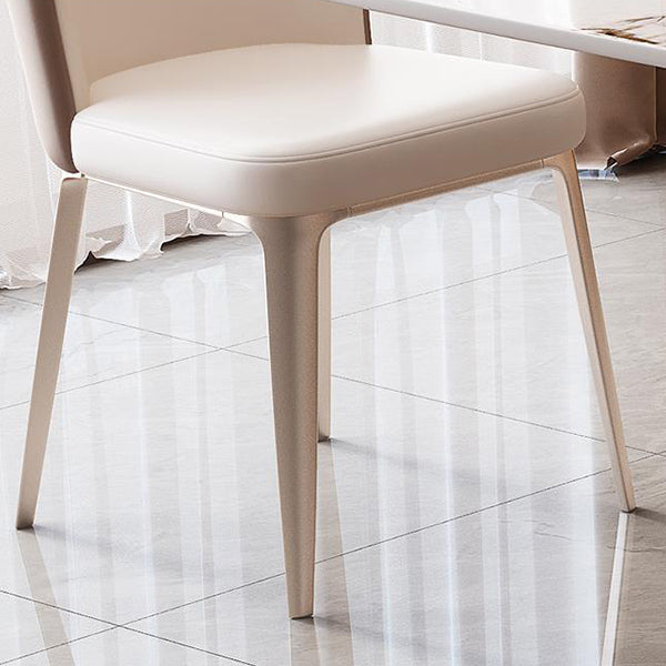 Glam Style Rectangle Table Set 1/2/5/7 Pieces Dining Set with Metal Legs for Home Use Clearhalo 'Dining Room Sets' 'Dining Tables & Seating' 'dining_room_set' 'furn' 'furn_dining_room_set' 'Furniture' 'Kitchen & Dining Furniture' 6593007