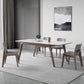 Modern Style Rectangle Table Set 1/2/3/4/5/7 Pieces Dining Set with Wood Legs 5 Pieces: Table, 4 Chairs Clearhalo 'Dining Room Sets' 'Dining Tables & Seating' 'dining_room_set' 'furn' 'furn_dining_room_set' 'Furniture' 'Kitchen & Dining Furniture' 6593012