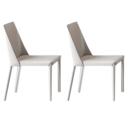 Contemporary 1/2/5 Pieces Furniture Stone Rectangle Dining Chairs Set in White