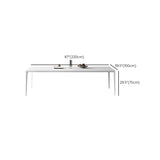 Eigentijds 1/2/5 stuks meubels stenen rechthoekige eetkamerstoelen in het wit gezet