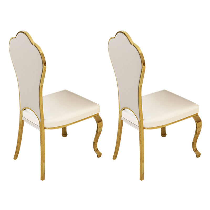 グラムスタイルの長方形テーブルセット1/2/5/7ピースキッチン用の金属脚付きダイニングセット