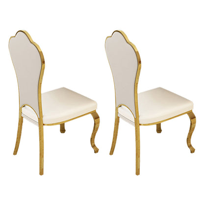 グラムスタイルの長方形テーブルセット1/2/5/7ピースキッチン用の金属脚付きダイニングセット