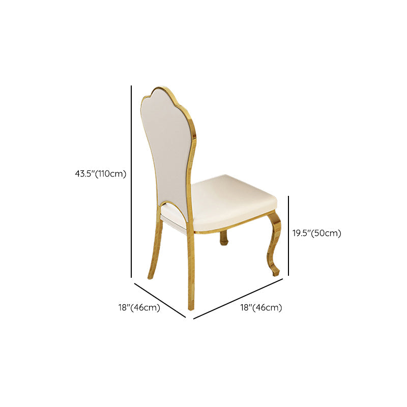 グラムスタイルの長方形テーブルセット1/2/5/7ピースキッチン用の金属脚付きダイニングセット