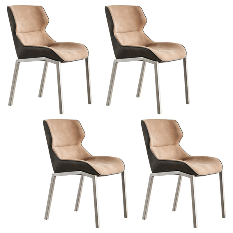 Juego de comedor glamoroso 1/4/5 PCS Mesa de comedor de piedra redonda con sillas sin brazos