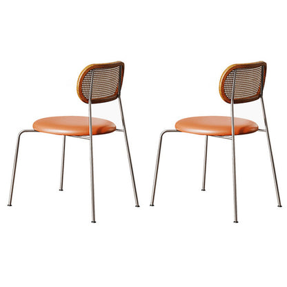 Moderne 1/2/5 Stück Möbel Stein Rechteck Speisestühle in Weiß festgelegt