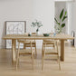 Modern Dining Set 1/2/5 Pcs Rectangle Solid Wood Dining Table and Chairs