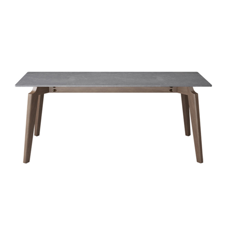 Modern 1/2/5/7 stuks meubels stenen rechthoekige eetkamerstoelen in grijs