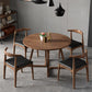 Round Dining Table Set 1/2/3/5 Pcs Solid Wood Dining Table and Chairs