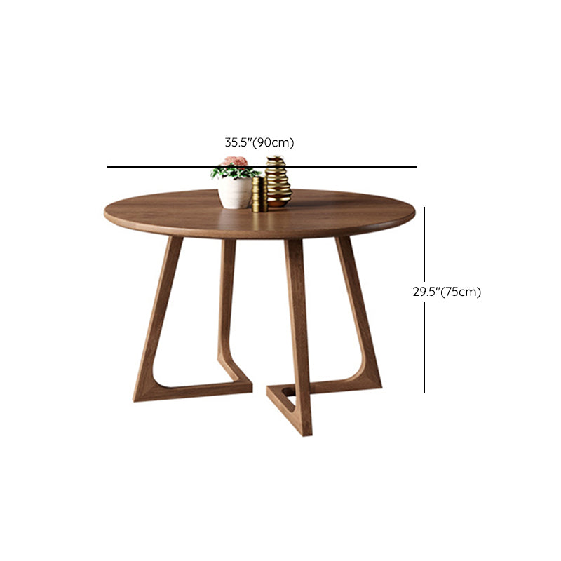 Round Dining Table Set 1/2/3/5 Pcs Solid Wood Dining Table and Chairs