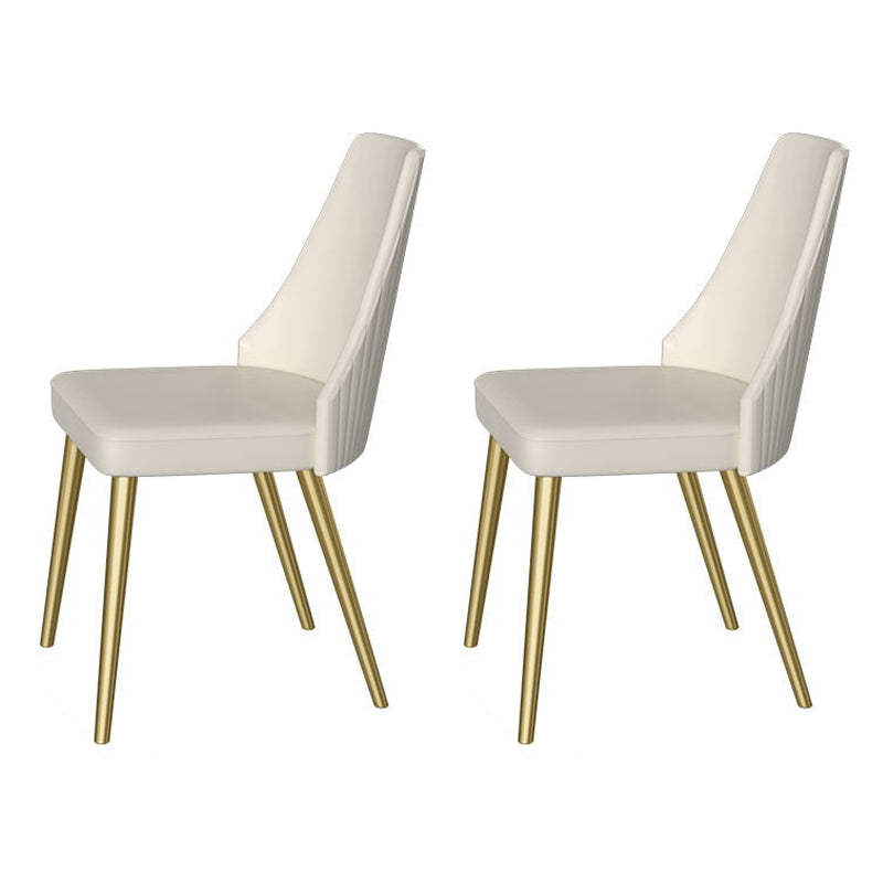 Ensemble de table de rectangle de style glam 1/2/3/5 Pièces Ensemble de restauration avec des jambes en métal