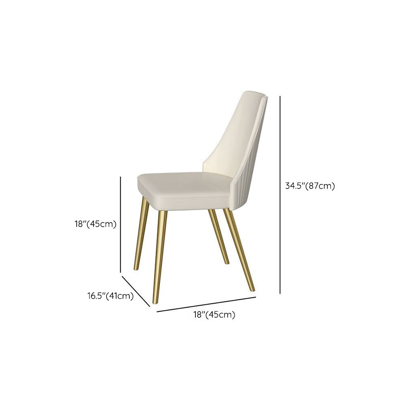 Ensemble de table de rectangle de style glam 1/2/3/5 Pièces Ensemble de restauration avec des jambes en métal