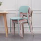 Dining Room Indoor Plastic Side Chair Stacking Open Back Chair