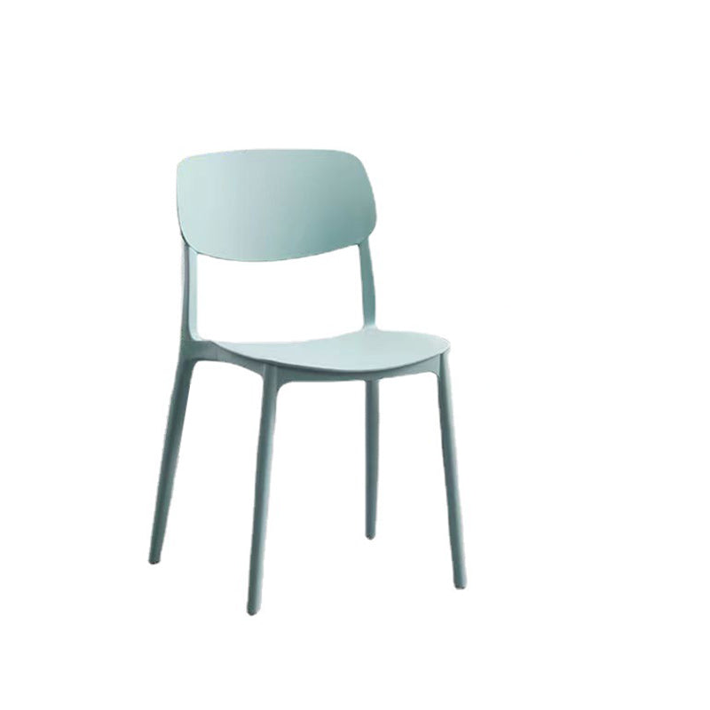 Dining Room Indoor Plastic Side Chair Stacking Open Back Chair