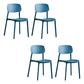 Dining Room Indoor Plastic Side Chair Stacking Open Back Chair