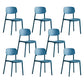 Dining Room Indoor Plastic Side Chair Stacking Open Back Chair