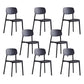 Dining Room Indoor Plastic Side Chair Stacking Open Back Chair