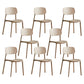 Dining Room Indoor Plastic Side Chair Stacking Open Back Chair