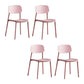 Dining Room Indoor Plastic Side Chair Stacking Open Back Chair