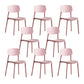 Dining Room Indoor Plastic Side Chair Stacking Open Back Chair